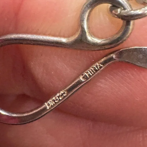 Mine Finds Jay King - Soft Blue Laced Agate - Lapis Accent Beads Necklace .925 - Picture 3 of 4